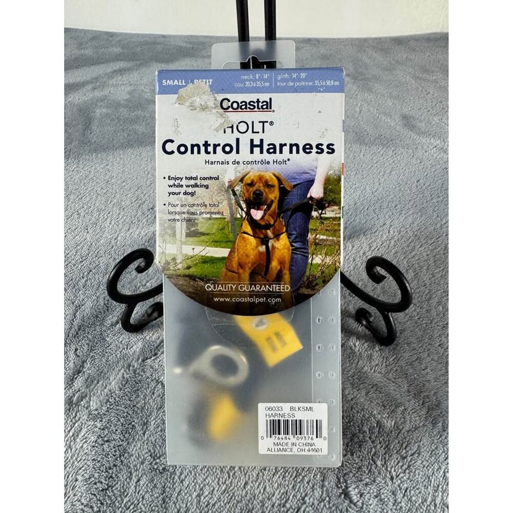 Coastal Holt Control Harness Small Black  📍porch p/u Irvington 46219